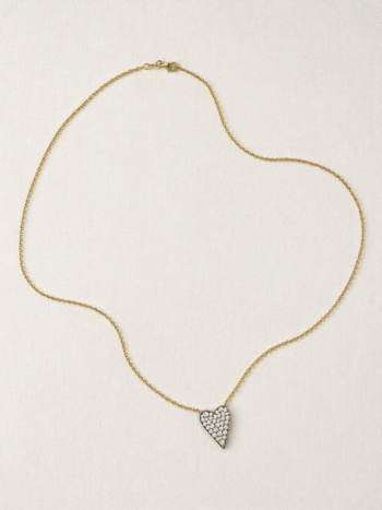 Reclaimed Diamond Heart Necklace