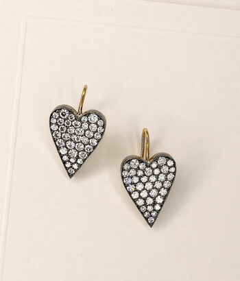 Reclaimed Diamond Heart Earrings